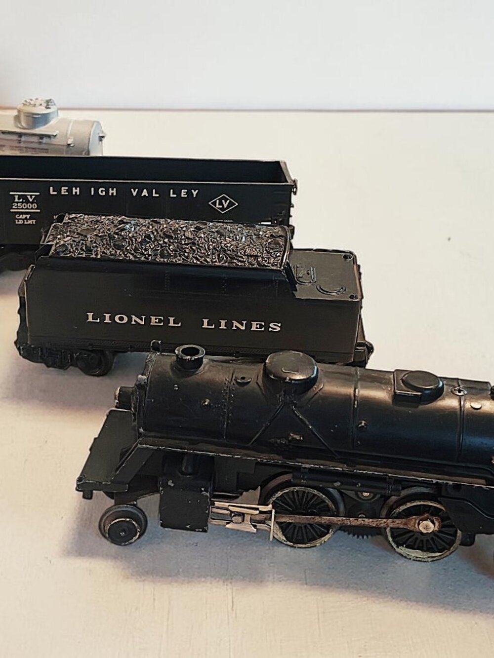 Vintage Lionel Prewar Steam Engine Freight Train Set of 4, 2034 6456 6465